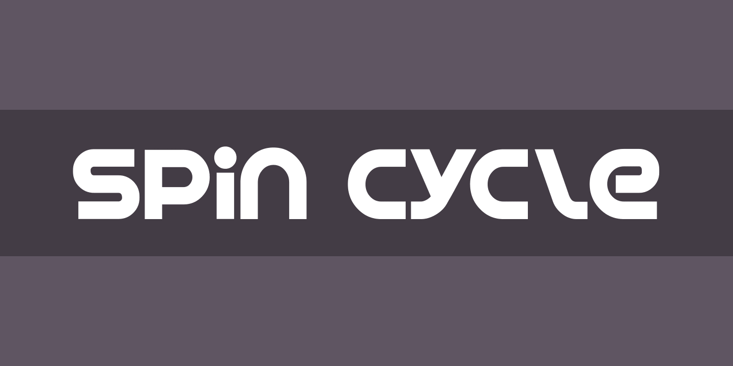Шрифт Spin Cycle